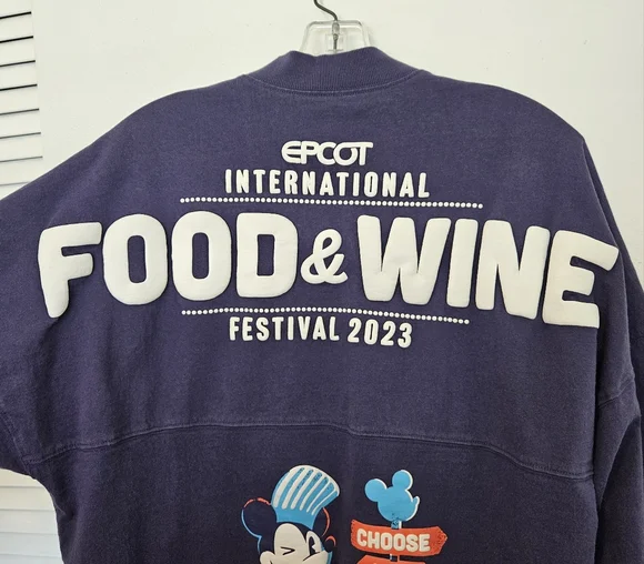 Epcot Food & Wine Festival 2023 Zip Up Spirit Jersey Jacket - Picture 3 of 7